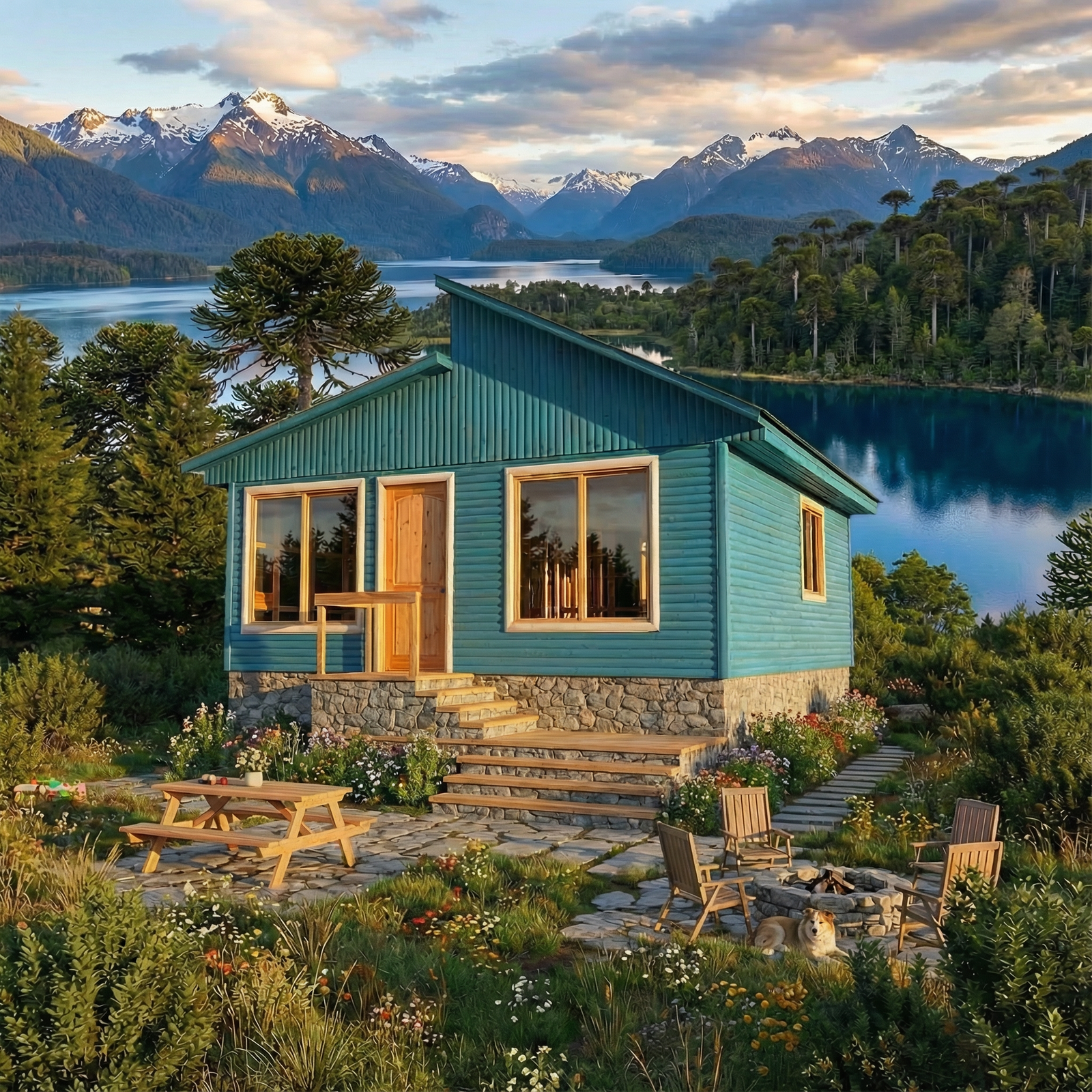 Casa prefabricada Terra 36m² dos aguas